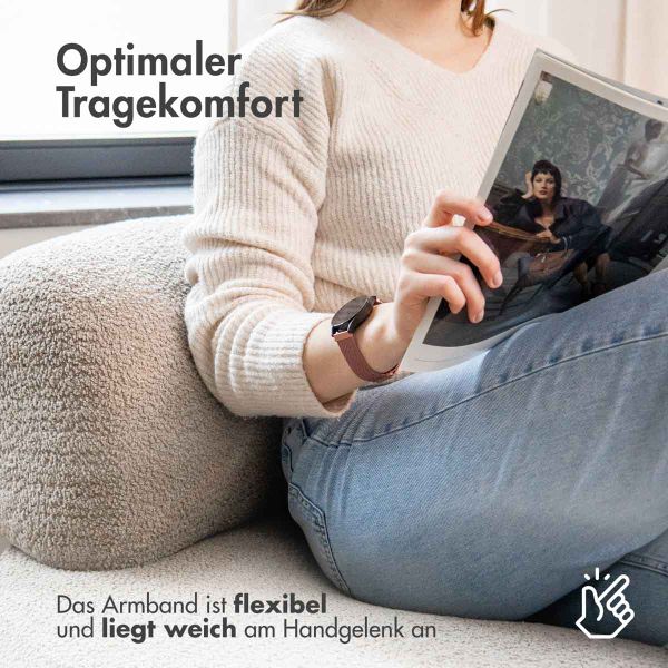 imoshion Magnetisches Milanaise Armband -   Universelle 18 mm Anschluss - Rosé gold