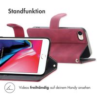 imoshion ﻿Klapphülle mit Kordel für das iPhone SE (2022 / 2020) / 8 / 7 - Rot