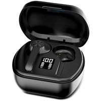 XQISIT ﻿TW300 In Ear Earbuds - Kabellose Kopfhörer - Active Noise Cancelling - Schwarz