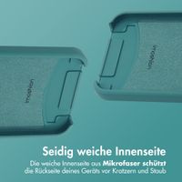 imoshion Color Backcover mit abnehmbarem Handykette und MagSafe Apple iPhone 12 (Pro) - Dunkelgrün