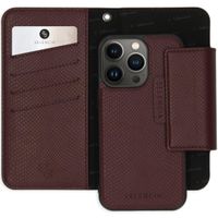 Selencia Llyr Klapphülle in Schlangenoptik mit herausnehmbarem Backcover Apple iPhone 13 Pro - Dunkelrot