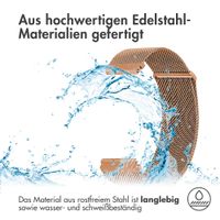 imoshion Magnetisches Milanaise Armband -   Universelle 20 mm Anschluss - Größe M - Rosé gold