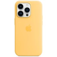 Apple Silikon-Case MagSafe für das Apple iPhone 14 Pro - Sunglow