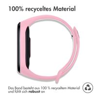 imoshion Silikonband Sport für das Xiaomi Mi Band 3 / 4 - Rosa / Weiß