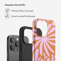 Selencia Vivid Tough Back Cover für das Apple iPhone 14 Pro Max - Modern Bloom Pink