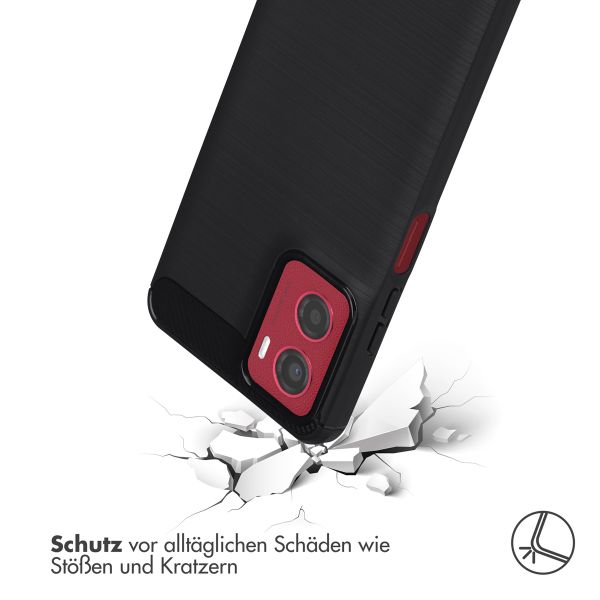 imoshion Brushed Back Cover Motorola Moto G05 / E15 - Schwarz