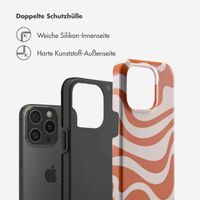 Selencia Vivid Tough Back Cover für das iPhone 15 Pro - Dream Swirl Orange