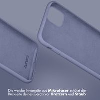 Accezz Liquid Silikoncase für das Apple iPhone Xr - Lavender Gray