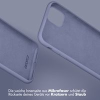 Accezz Liquid Silikoncase für das iPhone Xr - Lavender Gray