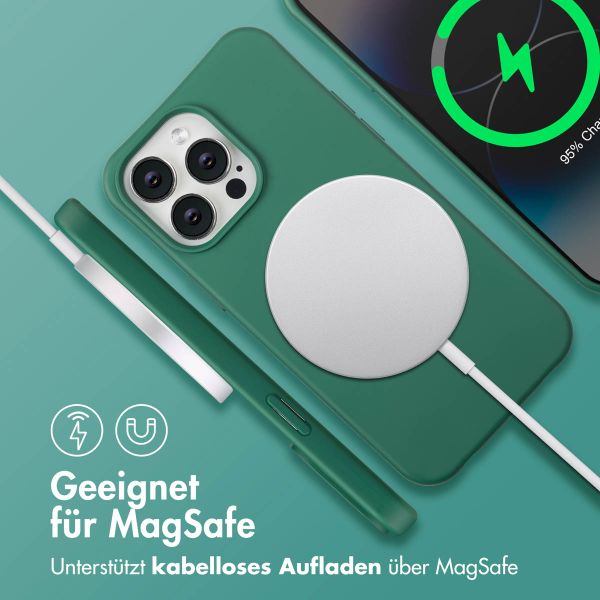 imoshion Color Backcover mit abnehmbarem Handykette und MagSafe Apple iPhone 14 Pro Max - Dunkelgrün