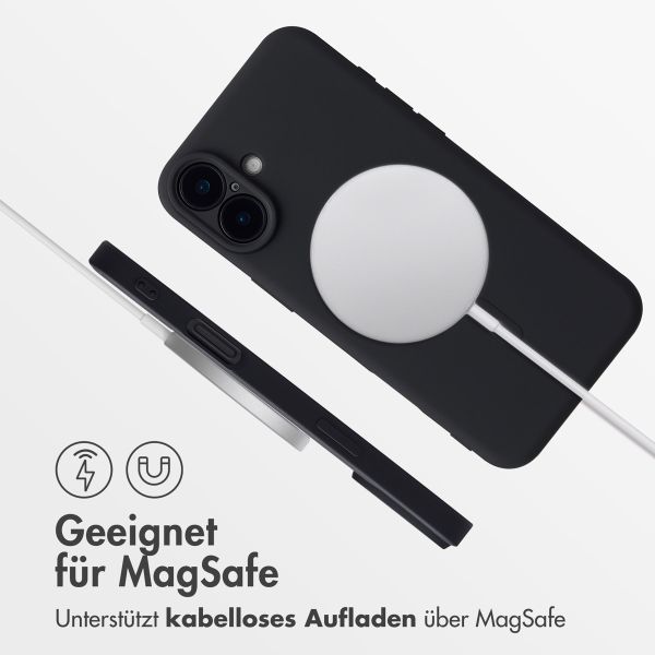 imoshion Color Back Cover mit MagSafe für das Apple iPhone 16 - Schwarz