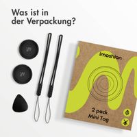 imoshion Mini Tag - Bluetooth-Tracker für iOS - 2 pack - Schwarz