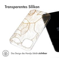 imoshion Design Hülle für das iPhone 15 Plus - Golden Leaves