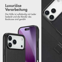 Accezz 2-in-1 Klapphülle aus Leder mit MagSafe Apple iPhone 17 Pro Max - Onyx Black