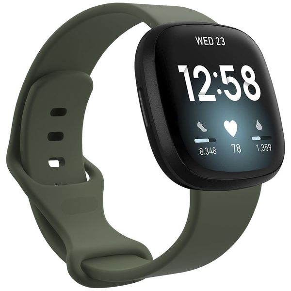 imoshion Silikonband für das Fitbit Versa 4 / 3 / Sense (2) - Grün