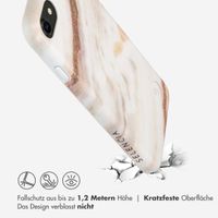 Selencia Aurora Fashion Back Case für das iPhone SE (2022 / 2020) / 8 / 7 - ﻿Strapazierfähige Hülle - 100 % recycelt - Weißer Marmor