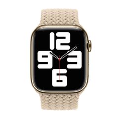 Apple Geflochtenes Solo Loop für das  Apple Watch | 44/45/46/49 mm - Größe 11 - Beige