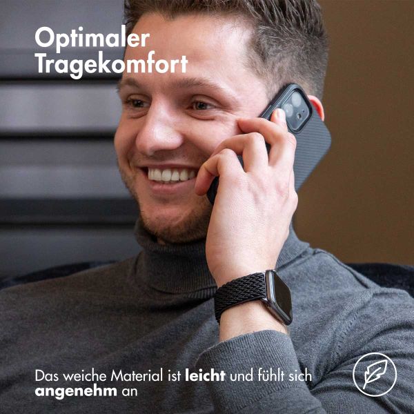 imoshion Elastisches Nylonarmband -   Universelle 22 mm Anschluss - Schwarz