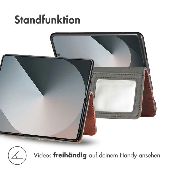imoshion Luxuriöse Klapphülle Samsung Galaxy Fold 7 - Braun