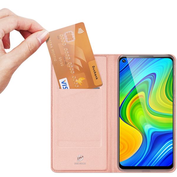 Dux Ducis Slim TPU Klapphülle Roségold für das Xiaomi Redmi Note 9