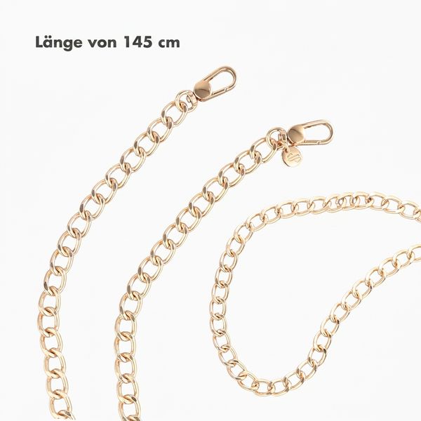 Selencia Bold Chain-Handykette (extra lang 145 cm) - Gold