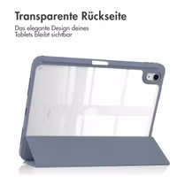 imoshion Trifold Hardcase Klapphülle Apple iPad 11 (2025) 11 Zoll A16 / iPad 10 (2022) 10.9 Zoll - Violett