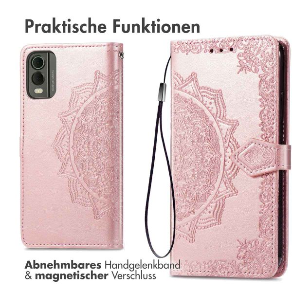 imoshion Mandala Klapphülle für das Nokia C32 - Rose Gold