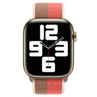 Apple Sport Loop Armband für das  Apple Watch Series 1 t/m 11 / SE / Ultra (44/45/46/49 mm) - Pink Pomelo/Tan