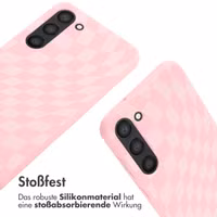imoshion SilikonHülle design mit Band Samsung Galaxy S23 Plus - Retro Pink
