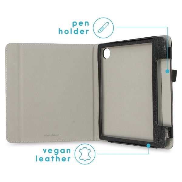 imoshion Vegan Leather Klapphülle für das Kobo Sage / Tolino Epos 3 - Schwarz