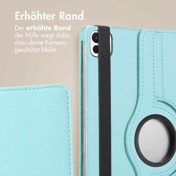 imoshion 360° drehbare Klapphülle Apple iPad Air 11 Zoll (2026) M4 / (2025) M3 / (2024) M2 / Air 5 (2022) / Air 4 (2020) / Pro 11 (2018/2020) - Hellblau
