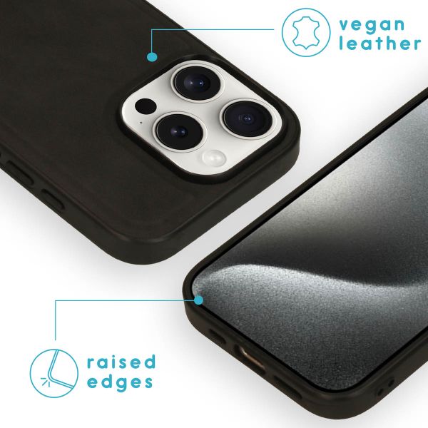imoshion Entfernbare 2-1 Luxus Klapphülle für das Apple iPhone 16 Pro - Schwarz