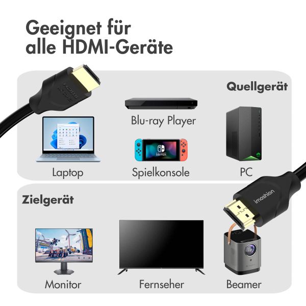 imoshion HDMI-auf-HDMI-2.1-Kabel - 3 Meter