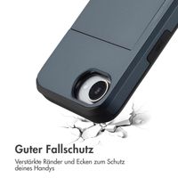 imoshion Backcover mit Kartenfach iPhone 16e - Dunkelblau