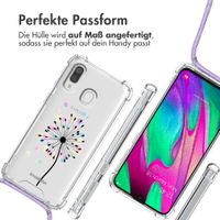 imoshion Design Hülle mit Band für das Samsung Galaxy A40 - Sandstone Dandelion