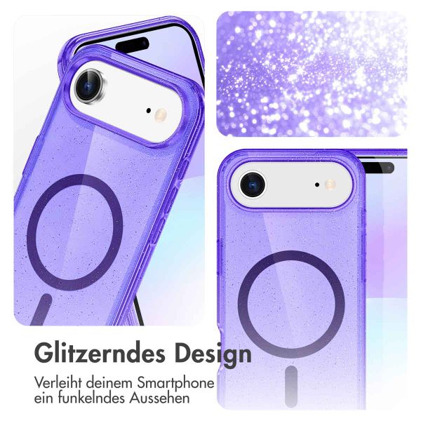 imoshion Sparkle Back Cover mit MagSafe Apple iPhone Air - Violett