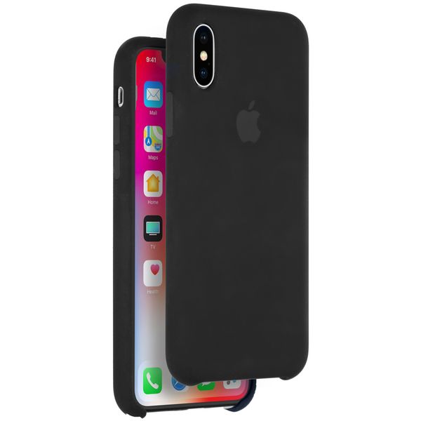 Apple Schwarzes Silikon Case iPhone X