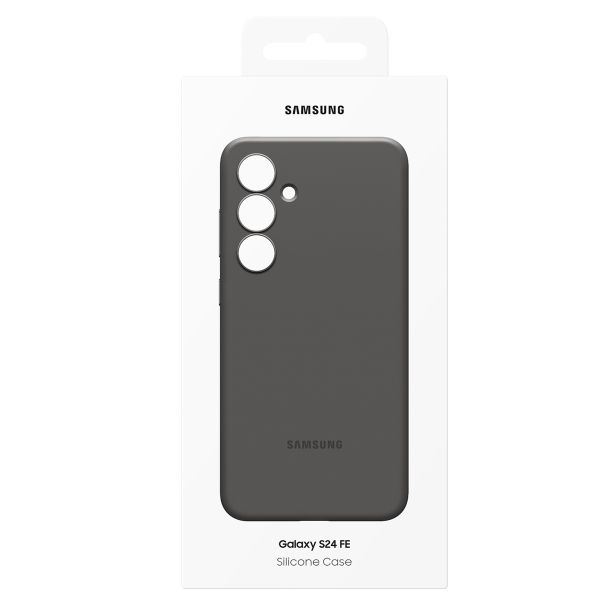 Samsung Original Silikon Cover Samsung Galaxy S24 FE - Schwarz