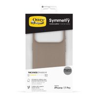 OtterBox Symmetry Cactus Leder Back Cover MagSafe Apple iPhone 17 Pro - Light Grey