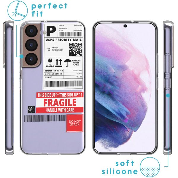 imoshion Design Hülle für das Samsung Galaxy S22 - Shipping label