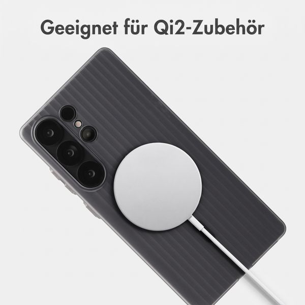Accezz Lite Backcover mit MagSafe | Fluted | Samsung Galaxy S25 Ultra - Grau