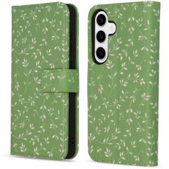 imoshion Design Klapphülle für das Samsung Galaxy S24 Plus - Green Flowers