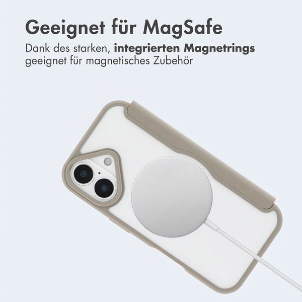 imoshion Transparente Bookcase mit MagSafe Apple iPhone 17 - Beige