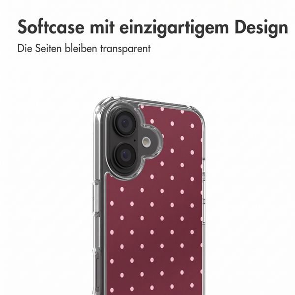 imoshion Design Hülle Apple iPhone 17 - Polka Dot Bordeaux
