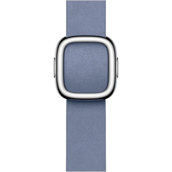 Apple Modern Buckle FineWoven für die Apple Watch Series 1 bis 9 / SE (38/40/41 mm) | Series 10 (42 mm) - Größe L - Lavender Blue