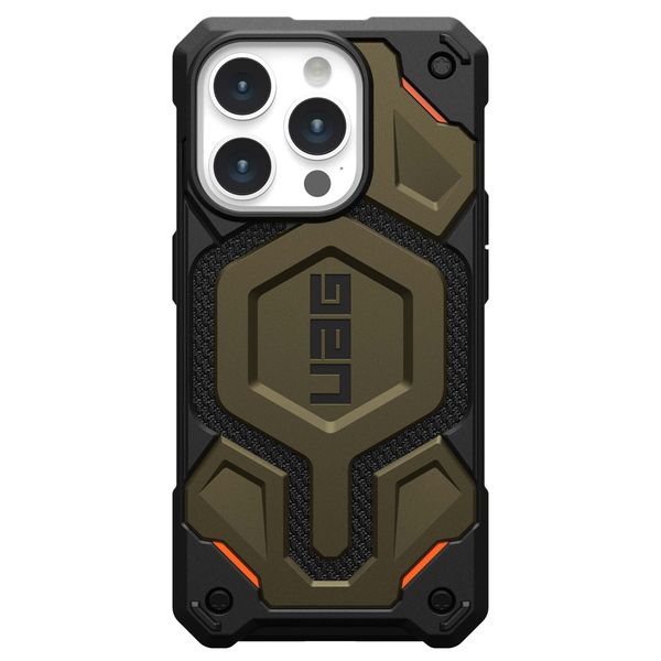 UAG Monarch Pro Backcover für das iPhone 15 Pro - Kevlar Element Green