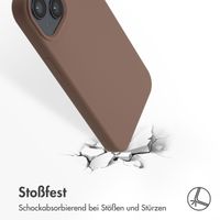 Accezz Liquid Silikoncase mit MagSafe iPhone 14 - Hellbraun