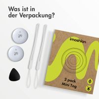 imoshion Wireless Tag - Bluetooth-Tracker für Android - 2 pack - Weiß