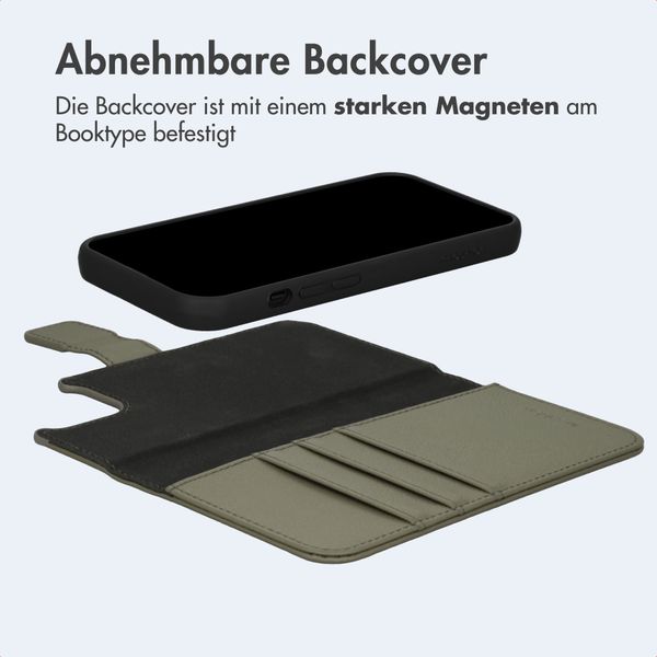 imoshion Herausnehmbare 2-in-1 Luxus-Bookcase Apple iPhone 13 - Grün