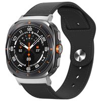imoshion Lederarmband für die Samsung Galaxy Watch Ultra (2024/2025) - Schwarz